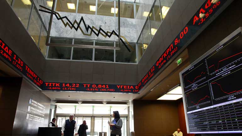 Μεγάλες απώλειες στο Χρηματιστήριο Αθηνών